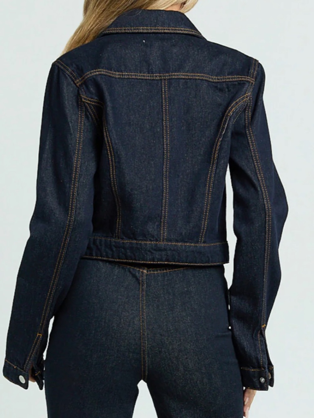 Showpo Dark Indigo Denim Jacket - Picture 4 of 5